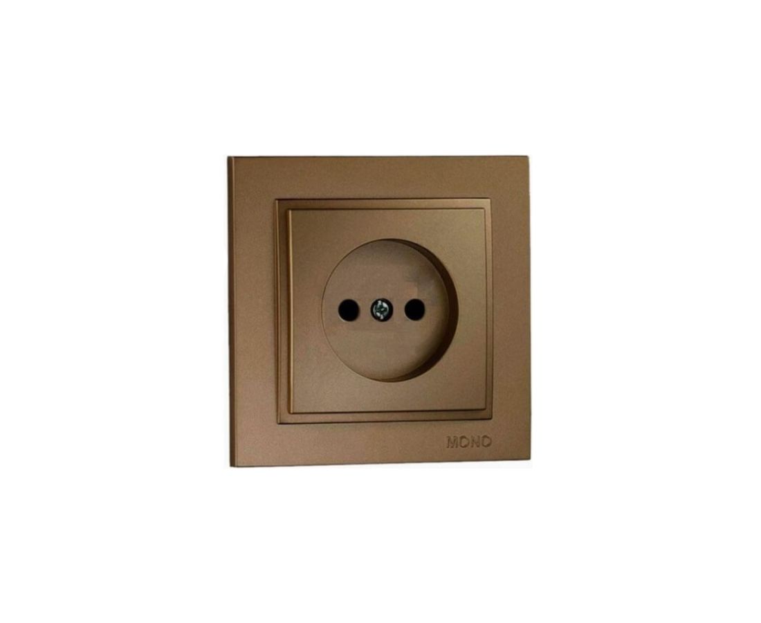 როზეტი ერთიანი DESPINA Bronze - 102-232322-116 — როზეტები და ჩამრთველები